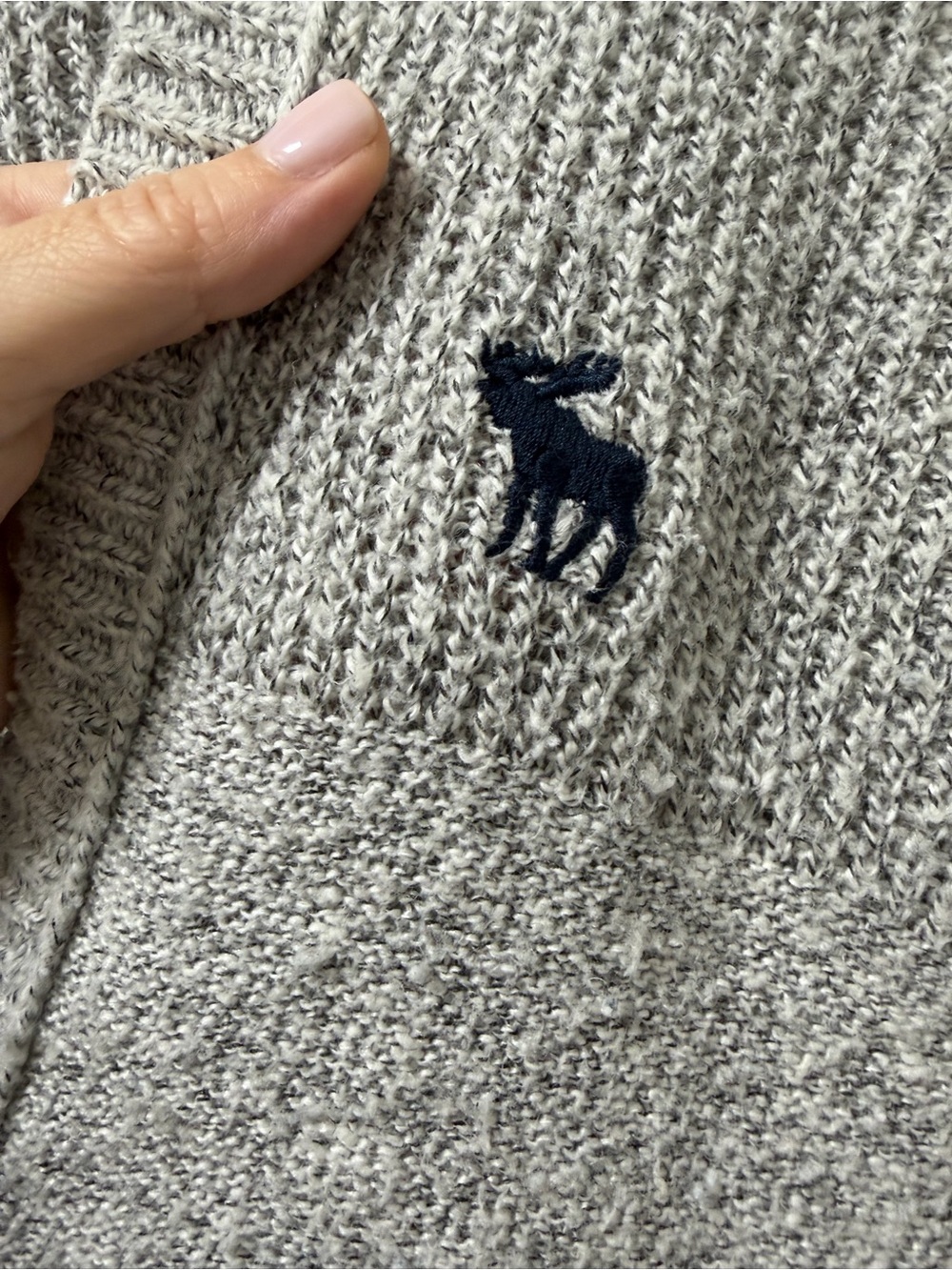 Vintage Abercrombie & Fitch Long Cardigan – Gray | Size L - Picture 6 of 8